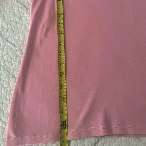 Talbots Small,Soft Pink,3/4 Sleeve Pima cotton, Bateau Neck Tee, Like new - Picture 5 of 6